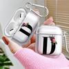 Case For Airpods 1 Pro2 Pro3 3 4 2 Pro Clear Earphone Cases Cover Lnitial Letter