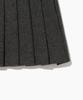 TTUDEMENT Classic Wool Mini Skirt Charcoal