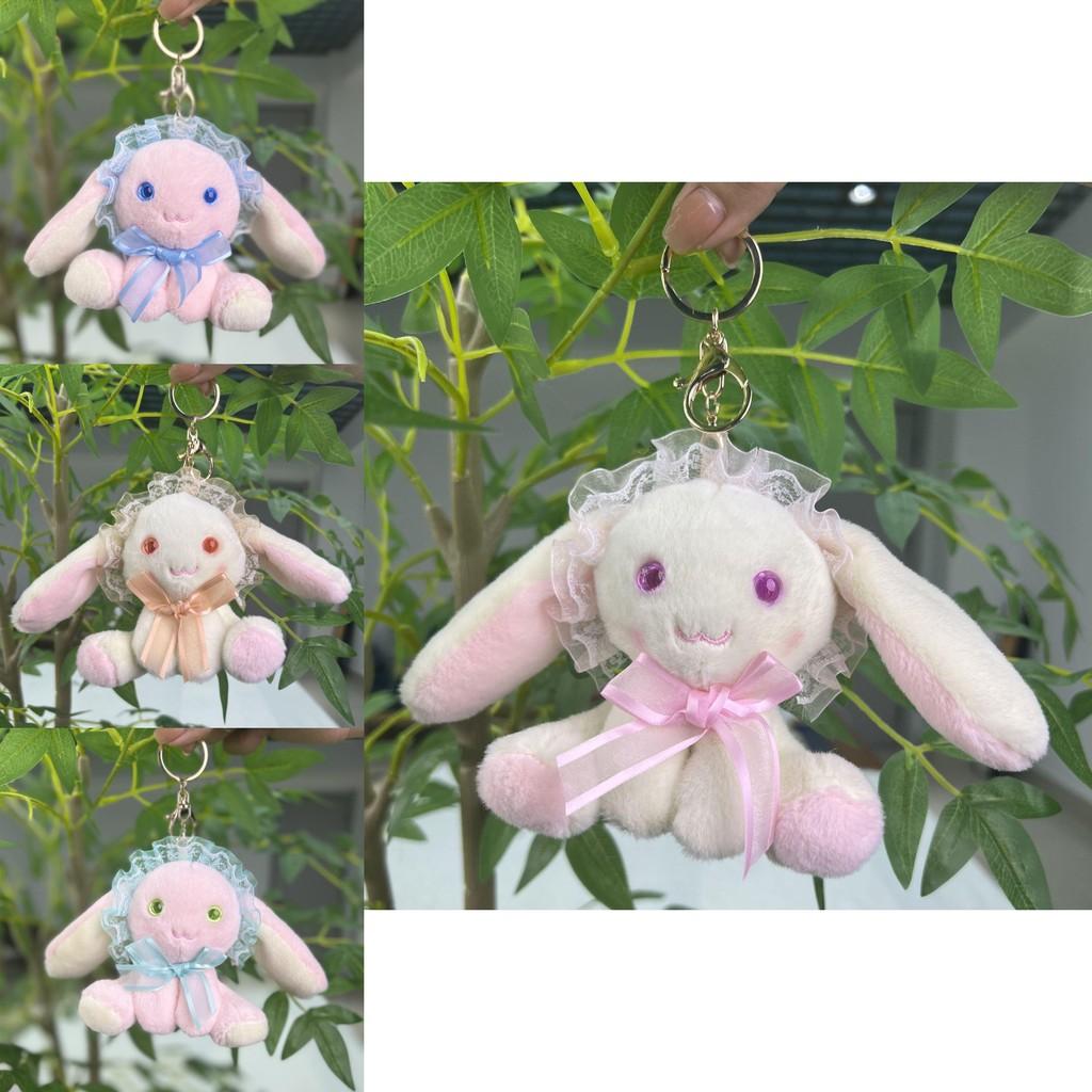 Endearing Bunny Cartoon Plush Toy Keychain With Soft Fabric For Collectible Decor