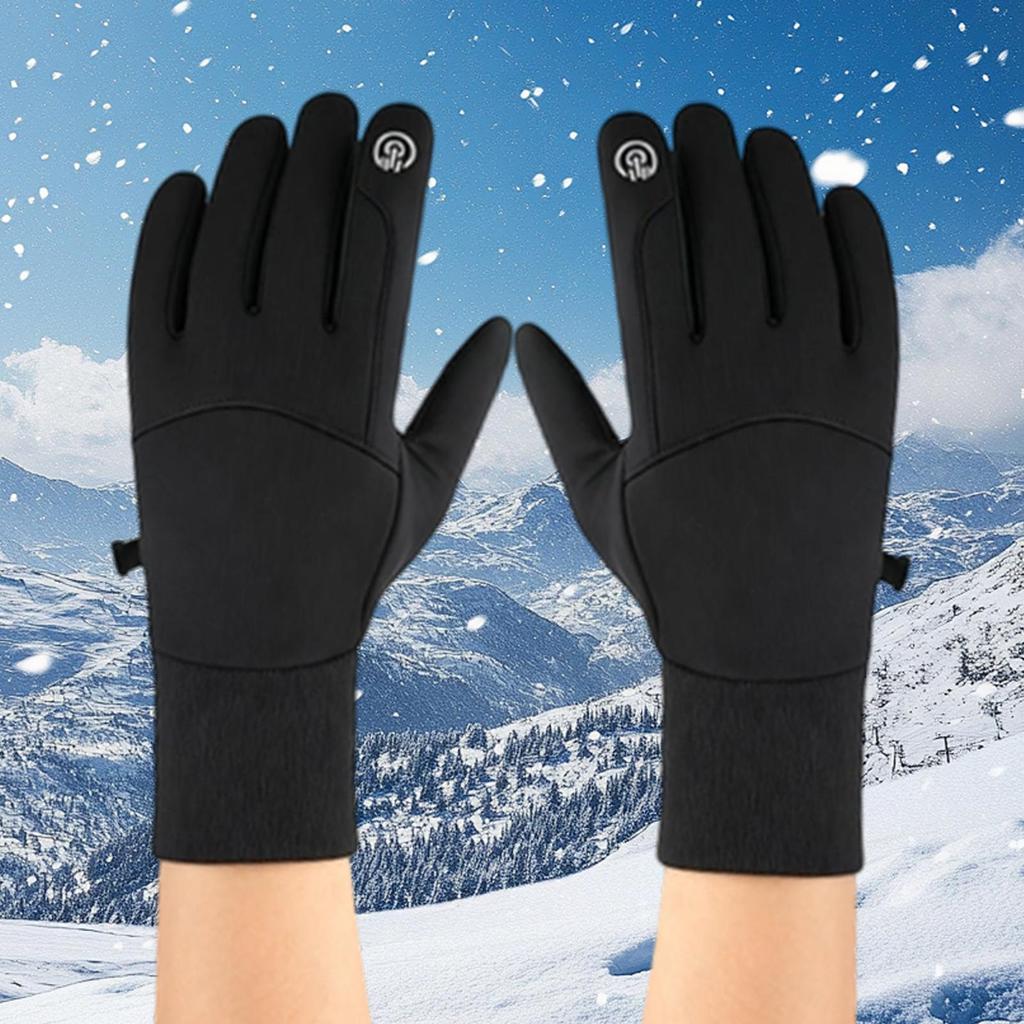 Electric Heated Gloves Non-Slip Cold Weather Screen Touch Winter Electric Heating Gloves for Skiing Cycling Hiking Commuting Men