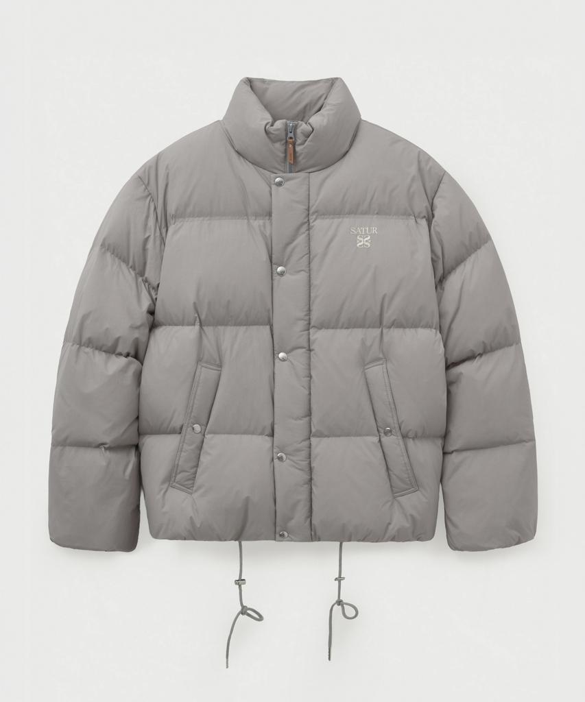 Satur Lauren Puffer Duck Down Padded Jacket Grey
