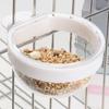 Set of 6 Clear Plastic Bird Cage Feeder Dish For Parakeets Cockatiels Easy To Clean Food Water Dispenser Pet Accessories