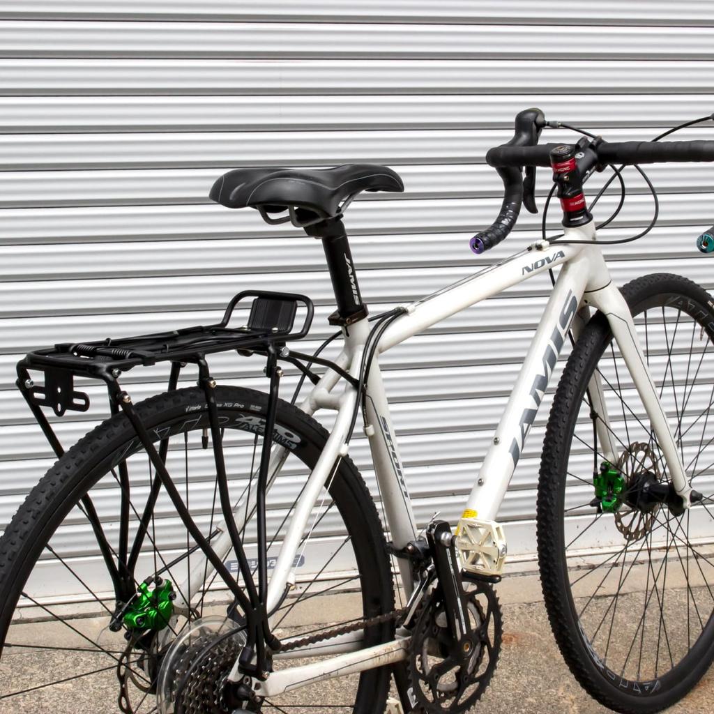GORIX Rear Carrier for Bicycles - Lightweight, Durable, Aluminum, 26-inch, Spring-loaded, Easy Installation. (GRR933)