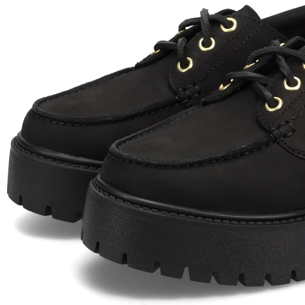 Timberland STONE STREET BOAT SHOE BLACK Deck Size Cm Women's A6AVE-001 Shoes, 23.5