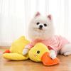 Uklidňující kachna Hračka pro psa Quack-Quack Kachna Plyšová hračka pískací kachna Interaktivní Žvýkací hračka Žvýkací štěně Žlutá kachna