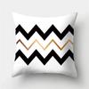 Gold Black Geometric Cushion Cover Polyester Decorative Sofa Cushions Pillow Covers Throw S   Cases Home Decor