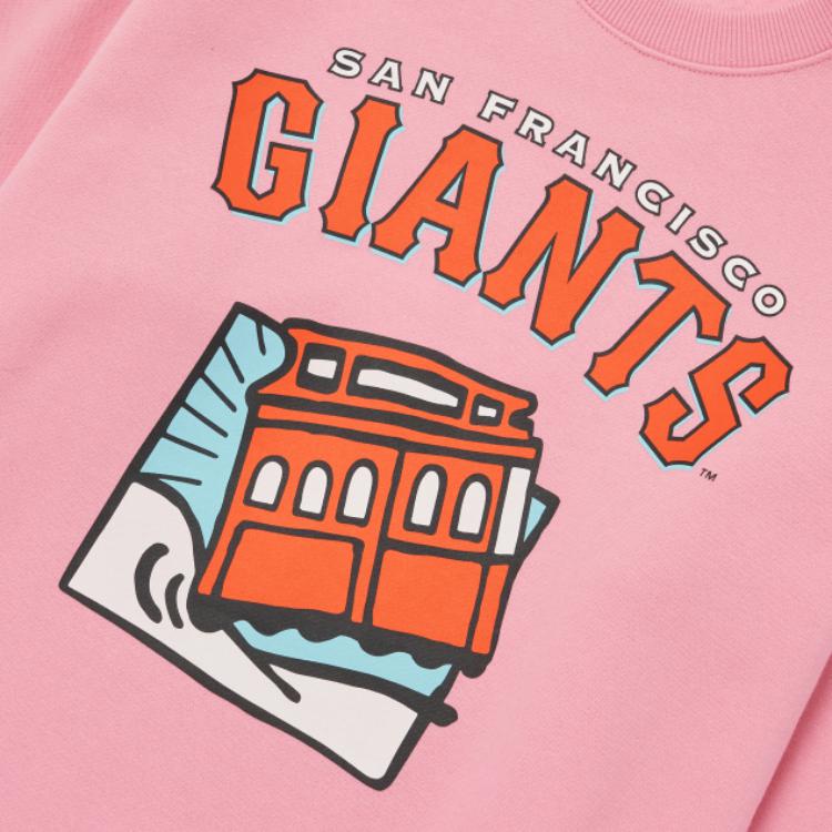 New MLB Sweatshirts Unisex Pink 3AMTC0126-14PKS