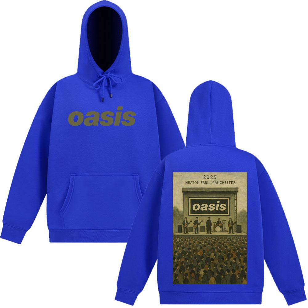 Oasis At Heaton Park Vintage Graphic Hoodies Men Women Sportswear Winter Oversized Fleece Harajuku Casual Pullover