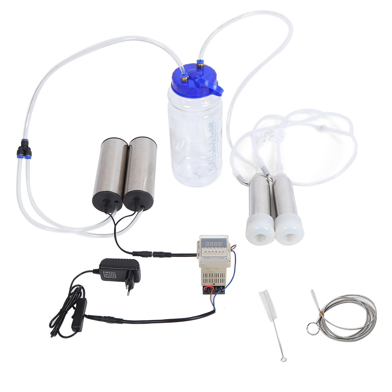 

2L Electric Milk Milking Machine Portable Milker Impulse Type Manual Pump(cow )