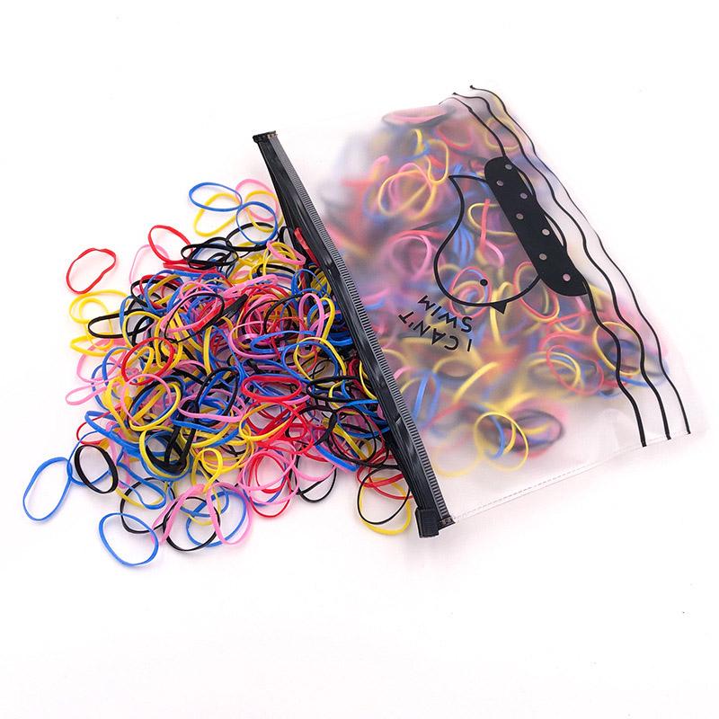 1000 ks Mini gumička do vlasů Candy Color Dětské gumičky Dívčí Scrunchie Elastické gumičky do vlasů Pro děti Vlasové doplňky