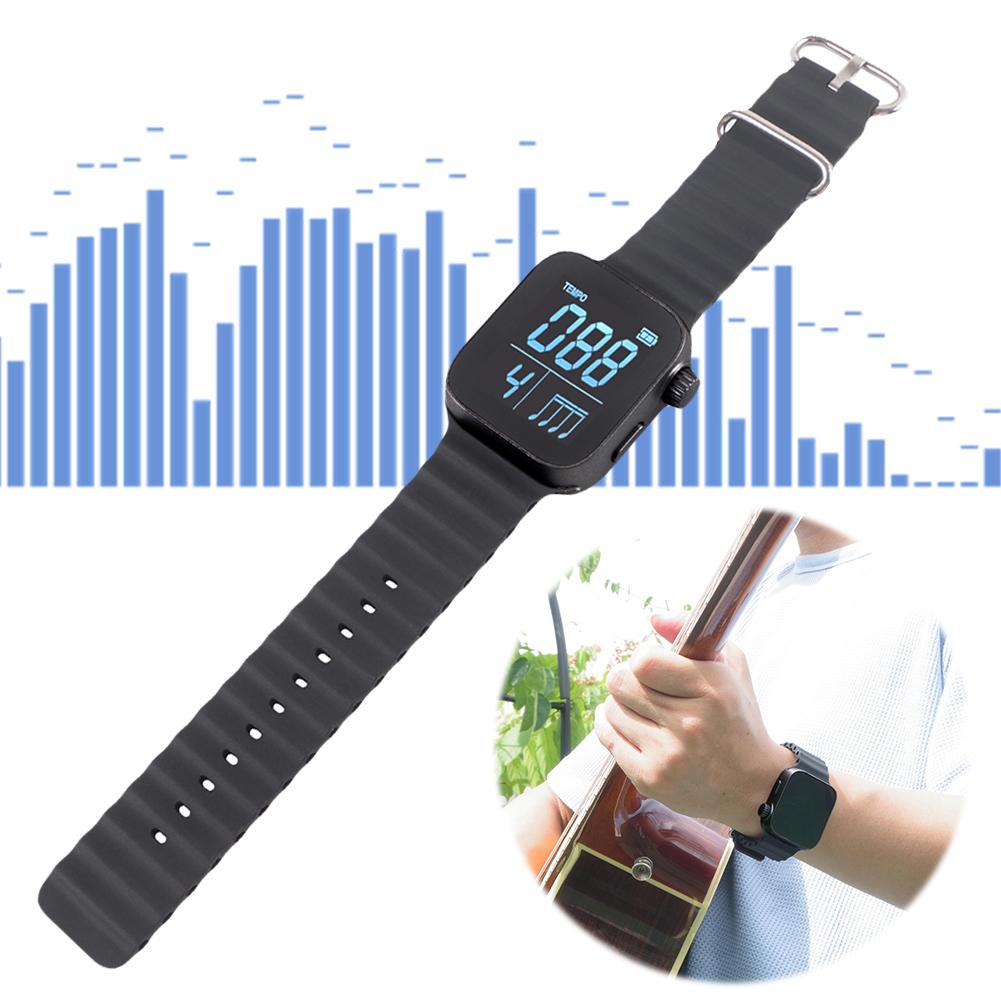 Wearable Vibrating Metronome for Sport Running Beat Counting Watch Adjustable Strap For All Guitar Piano Drums