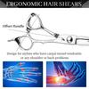 6.0 Inch Silver Hairdressing and Barber Scissors with Straight and Bangs Teeth