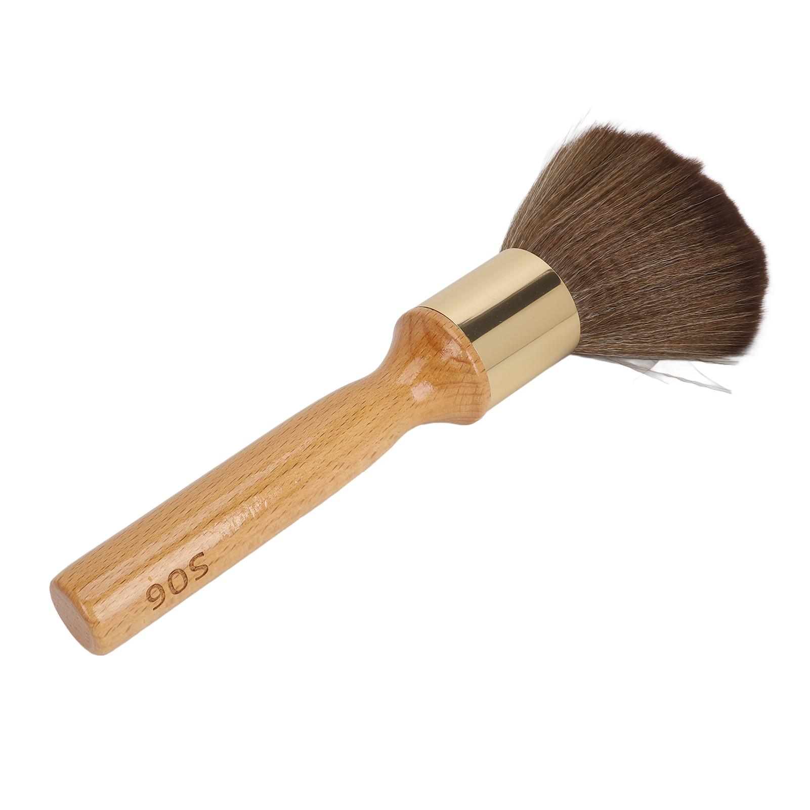 

Neck Duster Brush Beech Wood Ergonomic Handle Portable Broken Hair Brush for Barber Large