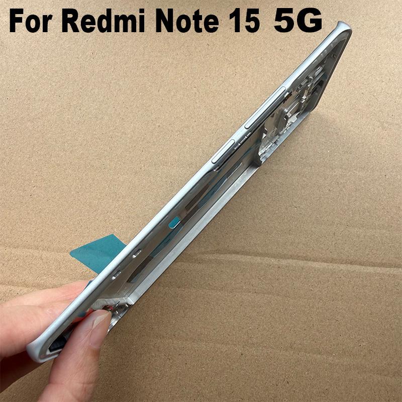 Für Xiaomi Redmi Note 15 4G 5G Mittelrahmen Frontblende LCD-Halter Rückplatte Gehäuse Ersatz