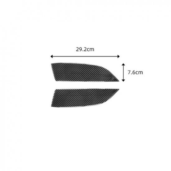 Carbon Fiber Rear Door Armrest Panel Cover Sticker For Subaru BRZ Toyota 86 17+