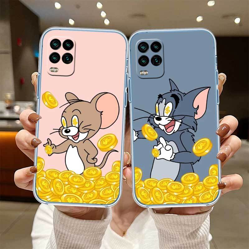 Cute Tom and Jerry Phone Case for Motorola Edge 20 30 S30 40 50 Fusion Lite Plus Pro Ultra Neo One Action Zoom Hyper Power Macro Vision