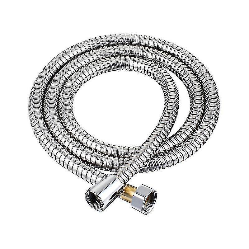 3m Shower Hose, Flexible Chrome Expandable Universal Shower Hose Explosion-proof, Anti-twist And Anti-corrosion Stainless Steel Hose. Less