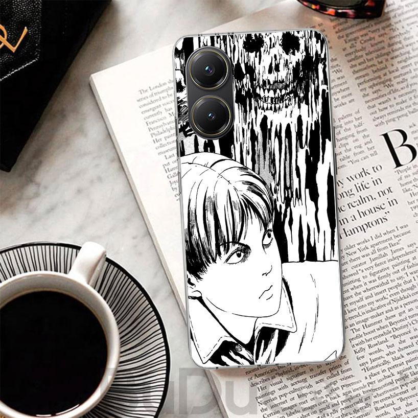 Japanese Horror Comic Anime Cover For Xiaomi Poco X7 X6 X5 Pro X3 Nfc F7 Ultra Phone Case F6 F5 X4 F4 Gt F3 M6 M5S M4 M3 Print S