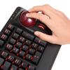Perixx Mechanical Keyboard with Trackball Large Ball with a Diameter of 55mm Tilt Wheel Function Comes with 2 USB Hubs Equipped with a Numeric Keypad