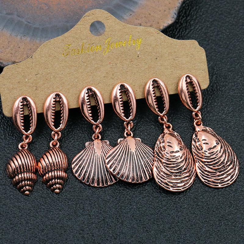 Bohemian Ethnic Retro Earring Set: 3-Piece Hanfu & Nepal Style for Women