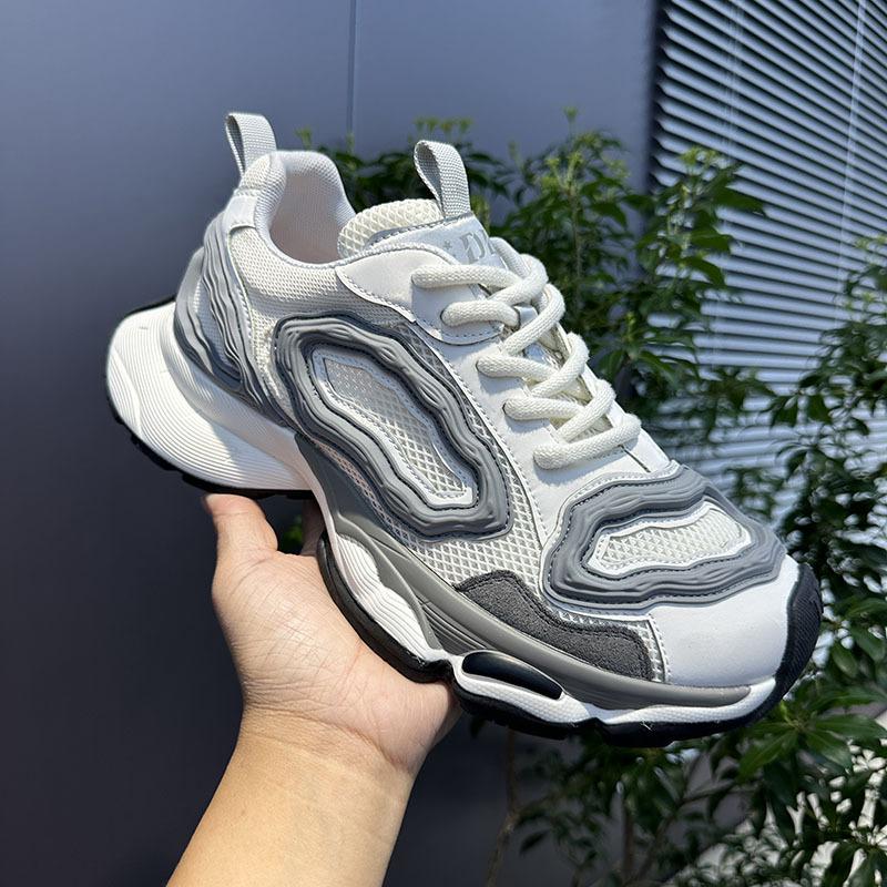 Dad shoes spring and summer new breathable sneakers platform-soled retro thin net shoes trendy shoes dl