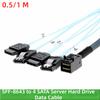0.5m Length SFF-8643 To SATA Adapter 1.0m Length Motherboard Controller Cable HD Mini SAS Cable