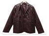 AL KHALID Real Soft Men Brown Leather Blazer Pure Lambskin Soft TWO BUTTON Coat