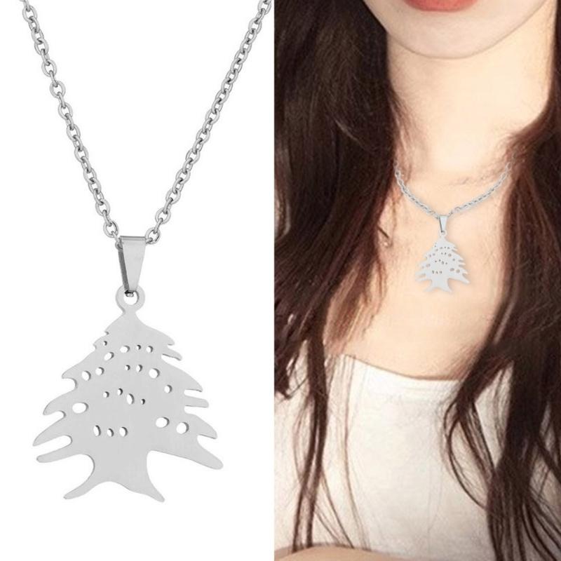 Stylový přívěsek s libanonským emblémem Univerzální náhrdelník s libanonským emblémem Jedinečný řetízek na večírky a setkání