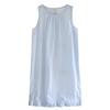 Pure Cotton Double-layer Yarn Nightdress Women's Spring and Summer New Round Neck Pure Cotton Medium and Long Dress Can Be Worn Outside Loungewear