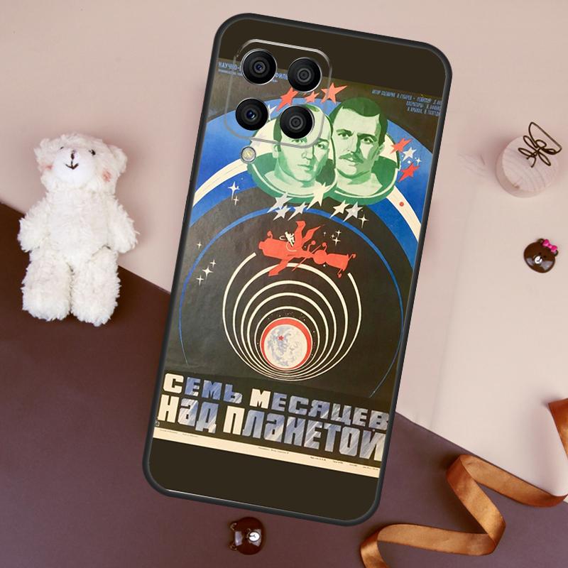 CCCP Soviet Space Propaganda Art Case For Samsung Galaxy M13 M54 M34 M14 M56 M36 M16 M31 M11 M53 M12 M32 M52 M35 M55 M15 M06