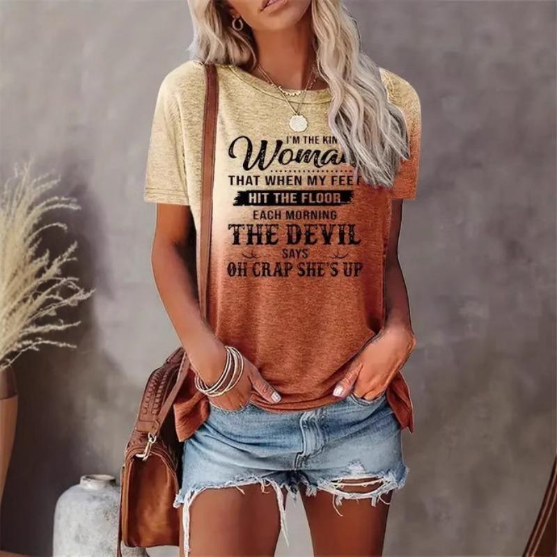 Summer Casual High-quality Printed Women's Short Sleeved Shirts