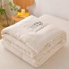 Class A Infant-Grade Pure Cotton Quilt, Soybean Fiber Filling, Thick Warm Bed Comforter, All-Season Duvet Insert for Dormitory & Home