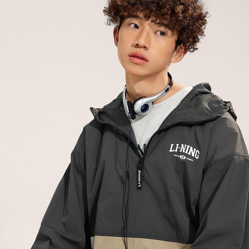 Li Ning Sports Lifestyle Series Ultralight Cool Technology Quick-Dry Breathable Thin Cool UPF 55+ Sun Protection Clothing Men Tops AFDU691-7