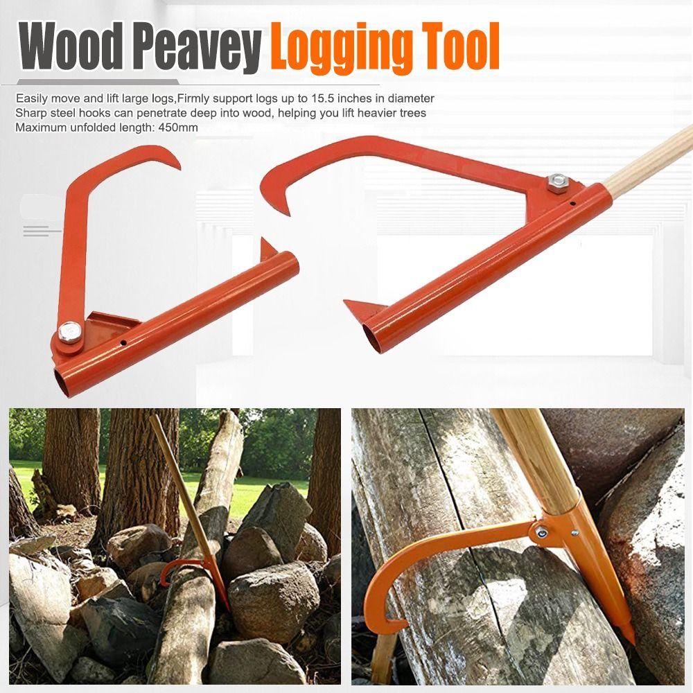 Rustproof Log Splitter Tool Steel Construction Log Puller Tree Cutting Tool Home Garden