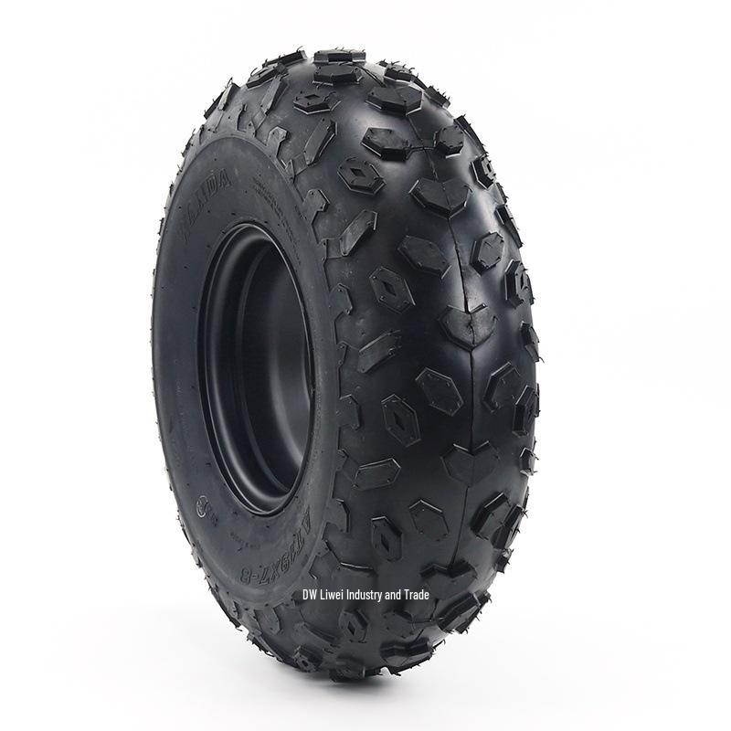 ATV Go-Kart Off-Road Vehicle with Thick Vacuum Diamond Tread Tires, 19x7-8 Inch Wheel Hub