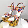 Luxury Women's Sandals 19cm Super High Heels Summer Shoes Platform New Sexy Heeled Flip Flops Dance Stripper Fetish Shoes Female