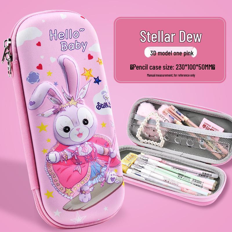 3D Large Capacity EVA Pencil Case for Kids - Multifunctional Storage Bag for Boys and Girls