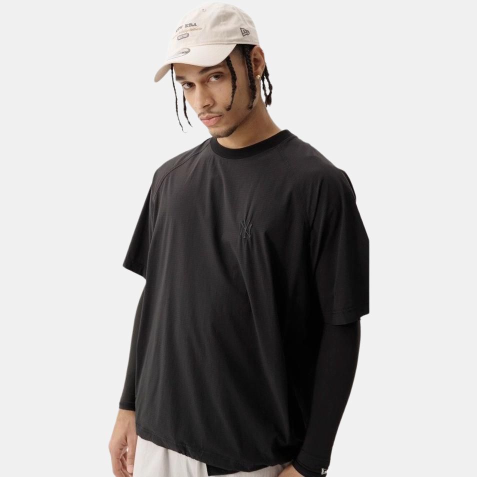 New Era SS25 Urban Roaming Series MLB Minimalist Loose Fit Sports Raglan Short Sleeve T-Shirt Unisex T-Shirt Black 14529147