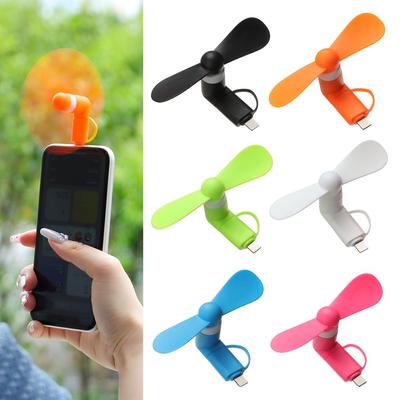 2in1 Mini Portable Mobile Phone Fan Cooler For Android For IPhone For Samsung For Huawei For iPad