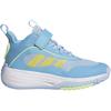 Adidas Own The Game 3.0 Stylish Comfortable Versatile Shock Absorbing Breathable Mid-Top Basketball Shoes Kids Sneakers Blue JQ7942