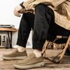 Men's Casual Leather Shoes Soft Sole Walking Shoes Luxury Brand Lace-Up Lightweight Walking Shoes Outdoor Mens Sneakers