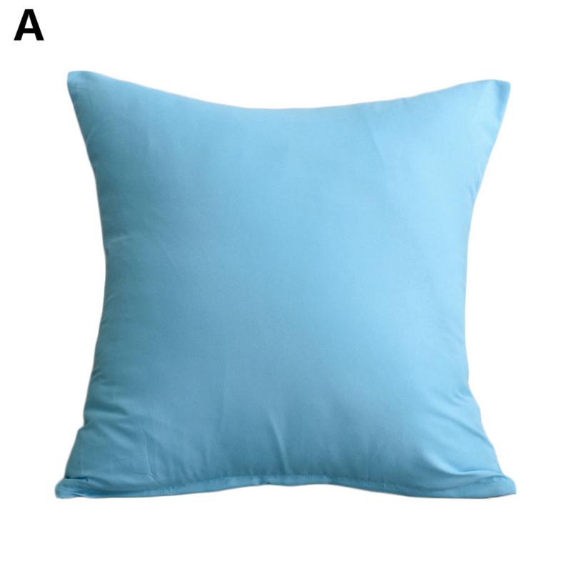 Buy Solid Color Pillowcase Decorative Cotton Cushion Cover Firm and