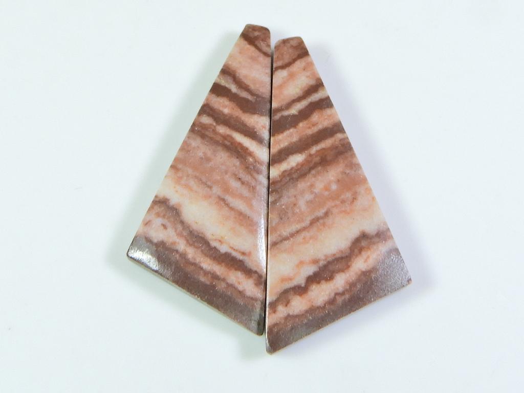 Natural Zebra jasper Matched pair Pear Cabochon Earring Gemstone 14X31 MM ET-11