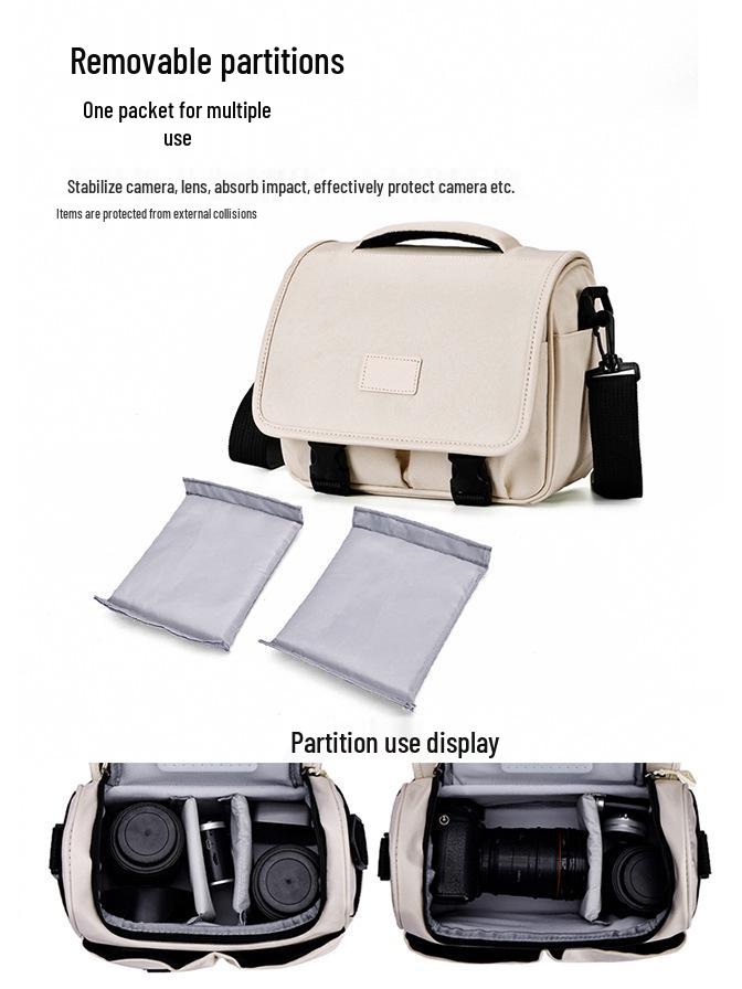 Waterproof Portable Camera Bag for Canon, Sony, Fuji, Nikon SLR/Mirrorless - Single Shoulder Photography Bag