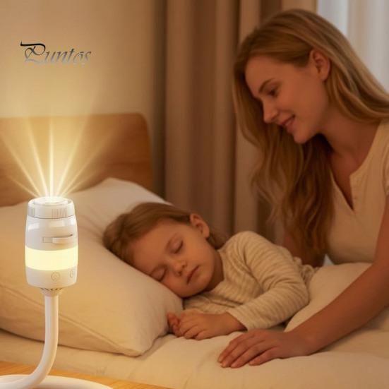 Compact Star Projector Lamp 2-in-1 Night Light, Starry Sky Ambient with Films, Kids Bedroom Decor USB Powered Dual-Mode for Sleep And Decoration