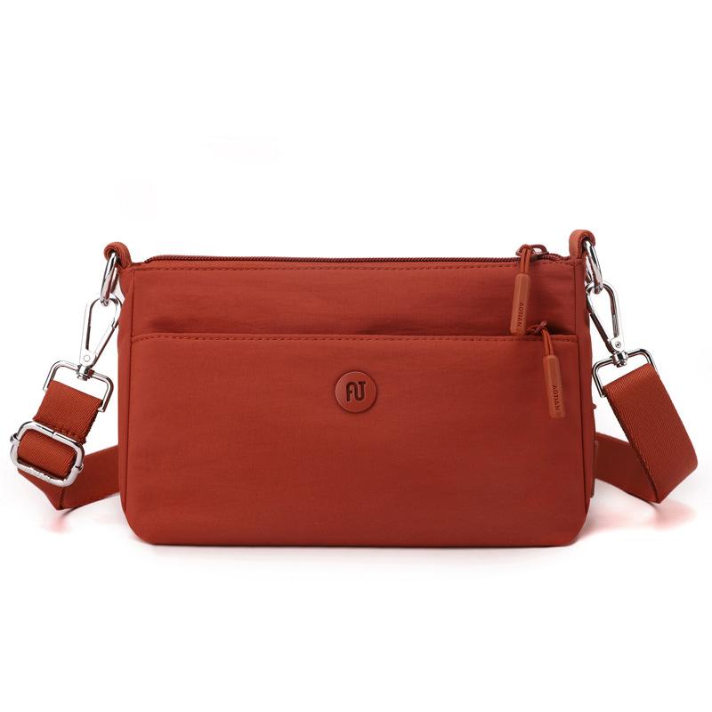 Women's Bag Solid Color Shoulder Bag Multi-Compartment Crossbody Bag