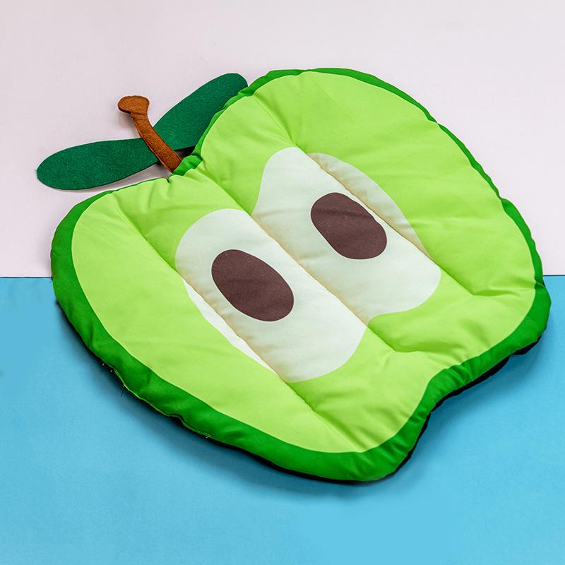 Tappetino Rinfrescante per Animali a Forma di Frutta, Tappetino Autoraffreddante in Seta Ghiacciata per Gatti e Cani, Coperta Letto Estiva Lavabile per Animali