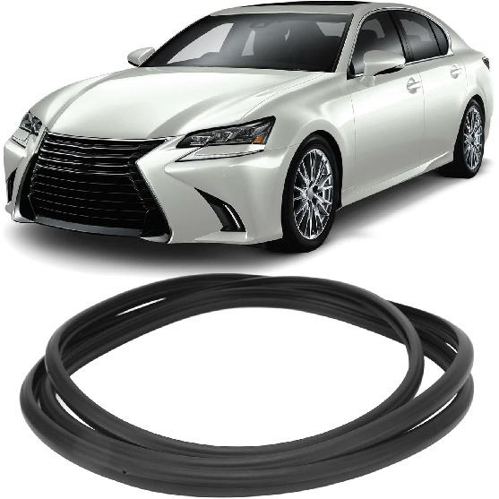 Uszczelka uszczelniająca szyberdachu, Gumowa uszczelka weatherstrip szyberdachu Czarna Szczelna Elastyczna 63251‑30100 do GS350 GS450h ES350 ES300