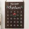 Wooden Christmas Countdown Calendar Seasonal Decor 25 Days Advent Christmas Calendar Sign For Friends Neighbors Classroom Living