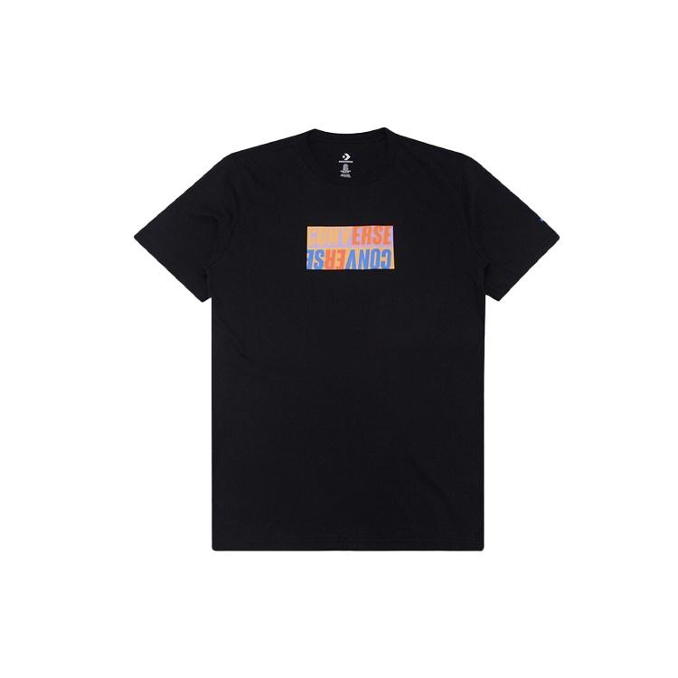 Converse Reverse Box Tee Asia Sizing Black Men s 10008541-A05 S